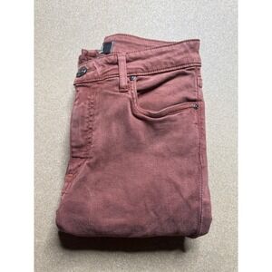 KUT From The Kloth Kelsey Flare Ankle High‎ Rise Jeans Size 0 Red Brown